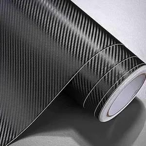 Yescom 5x50 FT 3D Carbon Fiber Vinyl Wrap Film Roll w/ Air Release UV Resistant for Car