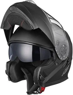 AHR RUN-M3 Modular Flip Up Helmet Full Face Dual Visor DOT Motorcycle Bike L