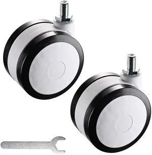 Yescom 2 Pack Mute Wheel Replacement Swivel Casters for PC Mobile Cart Medical Trolley Yescom 2 Pack Mute Wheel Replacement Swivel Casters for PC Mobile Cart Medical Trolley