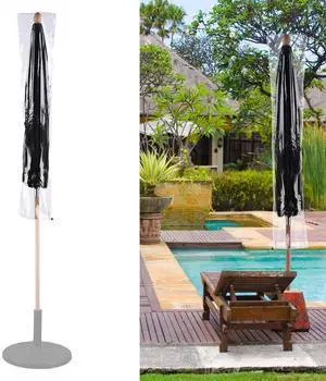 LAGarden Waterproof Patio Umbrella Cover with Zip Drawstring Clear PVC for 6Ft to 9Ft Outdoor Parasol for Resort Event Rental Restaurant Yard LAGarden Waterproof Patio Umbrella Cover with Zip Drawstring Clear PVC for 6Ft to 9Ft Outdoor Parasol for Resort Event Rental Restaurant Yard