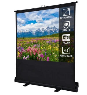 Yescom 60" Pull Up Portable Floor Projector Screen 48"x36" 1.3 Gain 4:3 HD Aluminum Case for Event Yescom 60" Pull Up Portable Floor Projector Screen 48"x36" 1.3 Gain 4:3 HD Aluminum Case for Event