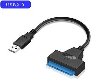 USB2.0 to SATA Hard Drive Cable 2.5 inch Mobile Hard Drive Easy Drive Cable 9"