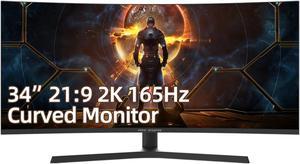 Monitor Samsung Ultrawide Curvo 1000R 34, Ultra WQHD, VA, HDMI,  DisplayPort, USB-C (PC/Mac), 100Hz, Freesync, LS34C650UALXZS