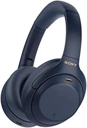Sony WH-1000XM4 Wireless Industry Leading Noise Canceling Overhead Headphones with Mic for Phone-Call and Alexa Voice Control, Blue (WH1000XM4/L)