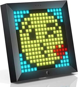 Divoom Pixoo Pixel Art Digital Frame with App Controlled 16X16 LED Screen (simultaneously connect up to 4pcs) Black (SB-122)