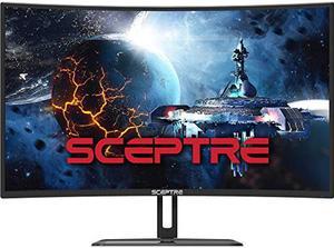 Sceptre Curved 32" Gaming Monitor Up to 240Hz 1ms AMD FreeSync Premium Build-in Speakers, HDMI Displayport Gunmetal 2021 (C325B-FWD240)