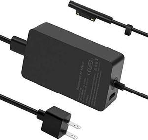 Surface Pro 6 Pro 7 Charger, 65W Power Supply Adapter for Microsoft Surface Pro 3/4/5/6/7/X, Surface Book, Surface Laptop 1/2/3, Surface Laptop Go, Surface Go, with 6.2ft Power Cord