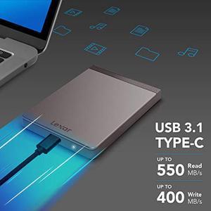 Lexar SL200 1TB Portable SSD, Solid State Drive, Up to 550MB/s Read (LSL200X001T-RNNNU)