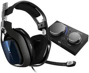 ASTRO Gaming A40 TR Wired Headset + MixAmp Pro TR with Dolby Audio for PlayStation 5, PlayStation 4, PC, Mac - Black/Blue - OEM