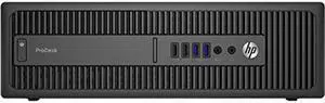HP ProDesk 600-G1 Intel Core i5-4570 X4 3.2GHz 4GB 500GB Win10, Black (Certified Renewed)