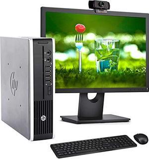 HP 8300 USFF Computer Desktop PC, Intel Core i7 3.4GHz Processor, 8GB Ram, 500GB Hard Drive, WiFi | Bluetooth, 1080p Webcam, Wireless Keyboard & Mouse, 19 Inch Monitor, Windows 10 (Renewed)