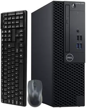 Dell Optiplex 3060 SFF Computer Desktop PC, Intel Core i5-8400 2.80GHz Processor, 8GB DDR4 Ram, 256GB NVMe SSD 1TB Hard Drive, HDMI, Wireless Keyboard Mouse, WiFi & Bluetooth, Windows 10 (Renewed)