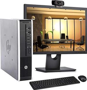 HP 8300 USFF Computer Desktop PC, Intel Core i7 3.4GHz Processor, 8GB Ram, 320GB Hard Drive, WiFi | Bluetooth, 1080p Webcam, Wireless Keyboard & Mouse, 24 Inch Monitor, Windows 10 (Renewed)
