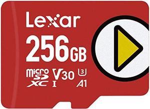 Lexar PLAY 256GB microSDXC UHS-I-Card, Up To 150MB/s Read, Compatible-with Nintendo-Switch, Portable Gaming Devices, Smartphones and Tablets (LMSPLAY256G-BNNNU)