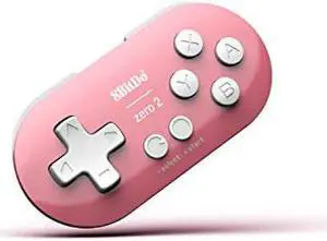 8Bitdo Zero 2 Bluetooth Gamepad Keychain Sized Mini Controller for Switch, Windows, Android, macOS & Raspberry Pi(Pink Edition) - Nintendo Switch 8Bitdo Zero 2 Bluetooth Gamepad Keychain Sized Mini Controller for Switch, Windows, Android, macOS & Raspberry Pi(Pink Edition) - Nintendo Switch