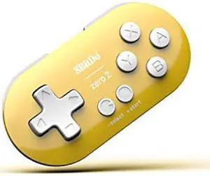8Bitdo Zero 2 Bluetooth Gamepad Keychain Sized Mini Controller for Switch, Windows, Android, macOS & Raspberry Pi(Yellow Edition) - Nintendo Switch 8Bitdo Zero 2 Bluetooth Gamepad Keychain Sized Mini Controller for Switch, Windows, Android, macOS & Raspberry Pi(Yellow Edition) - Nintendo Switch