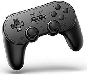 8Bitdo Pro 2 Bluetooth Controller - for Switch PC Windows Android MacOS Steam Raspberry Pi (Black)