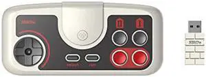 8Bitdo PCE 2.4G Wireless Gamepad for PC Engine Mini, PC Engine CoreGrafx Mini, TurboGrafx-16 Mini & Nintendo Switch (PCE Edition)