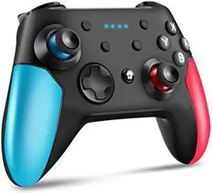 Wireless Pro Controller for Switch/Switch Lite Remote Pro Controller Gamepad Joystick with Dual Vibration, Gyro Axis, Adjustable Turbo and Motion Support Wake Up Wireless Pro Controller for Switch/Switch Lite Remote Pro Controller Gamepad Joystick with Dual Vibration, Gyro Axis, Adjustable Turbo and Motion Support Wake Up