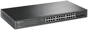 TP-Link TL-SG2428P Jetstream 28-Port Gigabit Smart Switch with 24-Port PoE+, 4 SFP Slots (250 Watt Budget, Centralized Cloud Management Omada SDN, and Intelligent Monitoring)