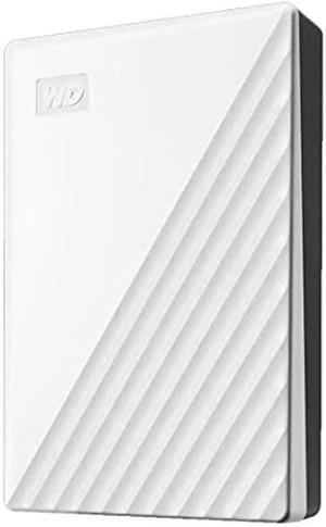 WD 4TB My Passport Portable External Hard Drive HDD with Password Protection and auto Backup Software, White - WDBPKJ0040BWT-WESN