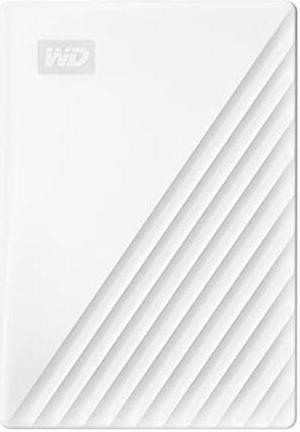 WD 1TB My Passport Portable Hard Drive, External HDD with Backup Software and Password Protection, White - WDBYVG0010BWT-WESN