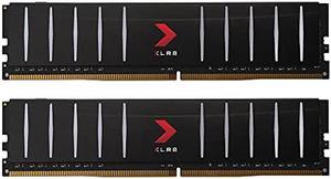 PNY XLR8 Gaming 16GB (2x8GB) DDR4 DRAM 3200MHz (PC4-25600) CL16 1.35V Low Profile Dual Channel Desktop (DIMM) Memory Kit - MD16GK2D4320016LP