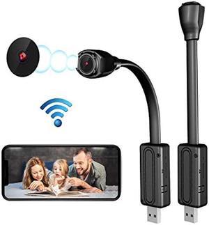 Mini Spy Camera WiFi Hidden Camera Wireless,1080P USB Plug Indoor Security Small Camera with Audio and Video Live Feed WiFi,Monitor with App Remote Access for Indoor/Home/Apartment/House