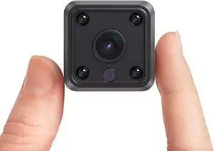 Mini Spy Camera HD Hidden Camera - Portable Small HD Nanny Cam with Night Vision and Motion Detection - Indoor Covert Security Camera for Home and Office - Hidden Spy Cam - Built-in Battery
