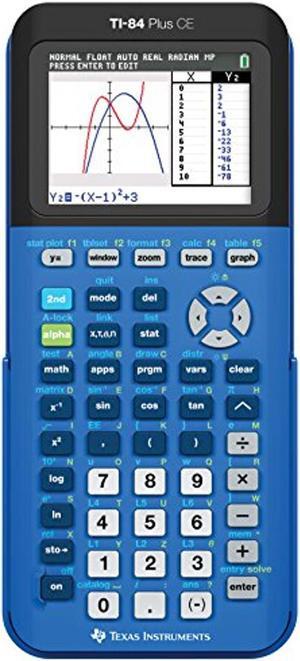 Texas Instruments TI-84 Plus CE Color Graphing Calculator, Bionic Blue