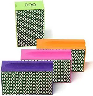 Diamond Hand Polishing Pads for Sanding Concrete Glass Stone Granite Marble 60#,100#,200#,400# (4Pcs/Set)... Diamond Hand Polishing Pads for Sanding Concrete Glass Stone Granite Marble 60#,100#,200#,400# (4Pcs/Set)...