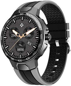 Smart Watch for Men Women Smartwatch Fitness Tracker with Heart Rate Monitor Fitness Watch Waterproof Smart Watches for Android Phones and iOS Phones Round Smartwatch with Custom Watch Faces (Gray)