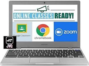 SAMSUNG Newest Chromebook 4 11.6" Laptop Computer for Business Student, Intel Celeron N4020(Up to 2.8GHz), 4GB RAM, 32GB eMMC, Webcam, WiFi, Bluetooth, USB Type-C WiFi, Chrome OS, Silver+JVQ MP