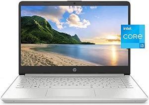 HP 2022 14" Diagonal Full HD Laptop PC, 11th Gen Intel Core i3-1125G4 Processor, Intel UHD Graphics, 4GB RAM, 128GB SSD, 802.11ac, Bluetooth , HDMI, Windows 10 Home, Black W/ Silmarils Accessories
