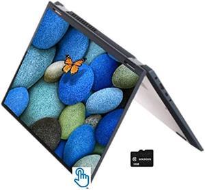 Newest Lenovo IdeaPad Flex 5 14" 2-in-1 Laptop, FHD IPS Touchscreen, AMD Ryzen 3 5300U Quad-Core, 4GB DDR4 128GB SSD, HDMI USB-C Bluetooth Webcam Windows 10S, Abyss Blue, Goldoxis Card
