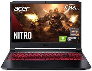 Acer Nitro 5 AN515-45-R83Z Gaming Laptop, AMD Ryzen 5 5600H Hexa-Core Processor | NVIDIA GeForce GTX 1650 | 15.6" FHD 144Hz IPS Display | 8GB DDR4 | 256GB NVMe SSD | WiFi 6 | Backlit Keyboard