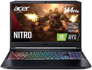 Acer Nitro 5 AN515-45-R21A Gaming Laptop, AMD Ryzen 5 5600H Hexa-Core Processor | NVIDIA GeForce RTX 3060 Laptop GPU | 15.6" FHD 144Hz IPS Display | 16GB DDR4 | 512GB NVMe SSD | WiFi 6 | RGB Keyboard