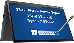 Lenovo 2022 IdeaPad Flex 5 156 2in1 Touchscreen AMD Ryzen 7 5700U 16GB RAM 1TB PCIe SSD Webcam Active Stylus FHD HomeBusiness Laptop 8Core CPU Beats i71165G7 IST Pen Windows 11 Home