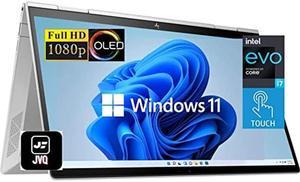 2022 Newest HP Envy x360 2-in-1 Convertible Laptop, 13.3" FHD OLED Touchscreen, Intel Evo Platform i7-1195G7(up to 5.0 GHz), 8GB RAM, 1TB SSD, Backlit Keyboard, Fingerprint, WiFi 6, Windows 11+JVQ MP