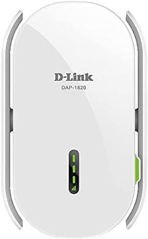 D-Link WiFi Range Extender, AC2000 Mesh Plug In Wall Signal Booster, Dual Band Wireless Repeater Access Point for Smart Home (DAP-1820-US)