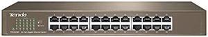 Tenda 24 Port 10/100/1000Mbps Gigabit Unmanaged Ethernet Switch (TEG1024D) | Desktop Network Splitter | Sturdy Metal | Fanless | Plug & Play | Traffic Optimization | Limited Lifetime Protection
