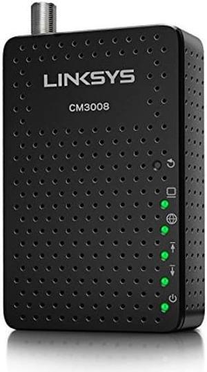 Linksys DOCSIS 3.0 8x4 Cable Modem Certified with Comcast Xfinity, Spectrum, Cox (CM3008)