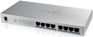 Zyxel 8 Port Gigabit Unmanaged 8 x PoE+ with 60 Watt Budget, [GS1008HP]