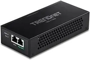 TRENDnet Gigabit PoE++ Injector, Convert A Non-PoE Port To A PoE++ Gigabit Port, PoE (15.4W), PoE+ (30W), Or PoE++ (95W), Up to 100m (328 ft), Integrated Power Supply, Black, TPE-119GI