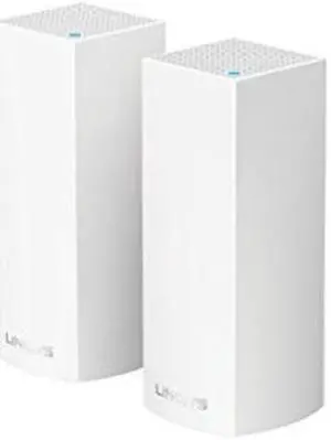 Linksys Velop Tri-Band AC4400 Whole Home WiFi Mesh System- 2-Pack (Coverage up to 4000 sq. ft)