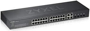 Zyxel 24-Port Gigabit Ethernet NebulaFlex Smart Managed Switch | 4X RJ-45/SFP Ports | Metal | Limited Lifetime [GS1920-24v2]