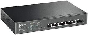TP-Link 8 Port Gigabit PoE Switch | 8 PoE+ Ports @116W, w/2 SFP slots | Smart Managed | Limited Lifetime Protection | Support L2/L3/L4 QoS, IGMP and Link Aggregation (T1500G-10MPS)