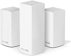 Linksys Velop Triband AC4600 Intelligent Mesh WiFi Router Replacement System | 3 Pack | Coverage up to 5,000 Sq Ft