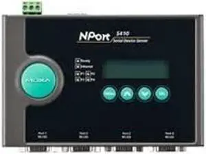 MOXA NPort 5410-4 Ports RS-232 Serial Device Server, Without Power Adapter, 10/100 Ethernet, DB9 Male