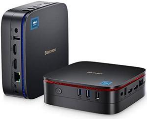 Blackview MP60 Mini PC Windows 11 Pro 8GB DDR4 RAM 256GB M.2 SSD, Mini Gaming Computer with Processor Intel N5095, VESA/Home/Business Mini Desktop Computer, 4K HD Dual HDMI Gigabit Ethernet, Black